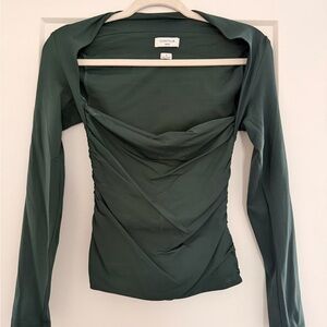 Aritzia Contour Flourish Longsleeve, Green, Size S